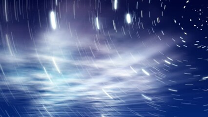 Wall Mural - abstract animation of starry stars are shinning bright in the night sky cloud background. amazing st
