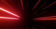 Render with red glowing lines pointing forward