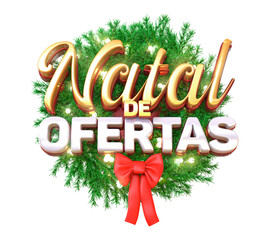 Poster - NATAL DE OFERTAS SELO 3D 