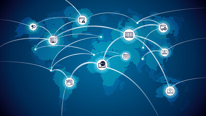 Wall Mural - software engineering or programming vector illustration. Blue concept related to html coding, beta testing an application, software design and development process, implementation and verification.