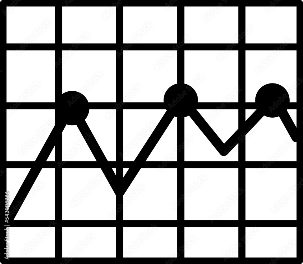 Vector flat chart diagram icon set illustration. Black column with ...