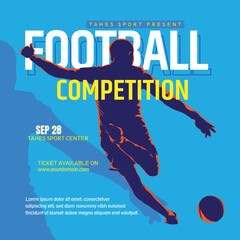 Wall Mural - football soccer competition flyer