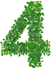 Poster - Green leaves number four