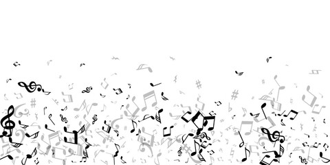 Music note symbols vector design. Symphony