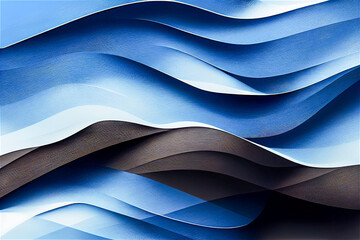 Wall Mural - Flowing blue background