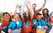 © Alessandro Biascioli - Football fans having fun supporting their favorite team - Soccer sport entertainment concept
