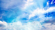 mystic mystical angelic divine sky with rays of light and clouds like angelic spiritual and relgious background 