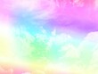 © Topfotolia - beauty sweet pastel yellow violet   colorful with fluffy clouds on sky. multi color rainbow image. abstract fantasy growing lights