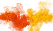 Yellow and orange mystery smoke and fog texture