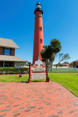 Wall Mural - Ponce Inlet Lighthouse at sunny day in Daytona Beach, Florida.