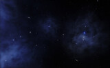 Fototapeta  - Nebula 3d rendering, deep space background illustration