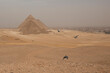 Great Giza Pyramids panorama view 