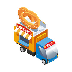 Sticker - Isometric Food Truck