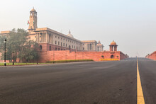 Exterior Of The Government Buildings In New Delhi, Delhi, North India, Asia