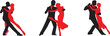 © Yehor - vector silhouette of a couple dancing ballroom dance