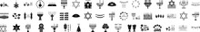 Hanukkah Icon Collections Vector Design