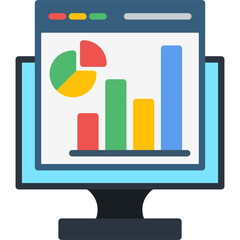 Sticker - Web Analytics Icon