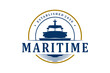 © 21graphic - Maritime ship logo design rounded shape icon symbol illustration marine nautical