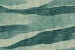 Aegean teal mottled border strip linen texture background. Summer coastal living style home decor fabric effect. Sea green wash grunge edge material. Decorative textile seamless pattern banner.