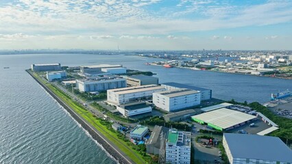 Leinwandbilder - 工業地帯の空撮
