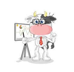 Poster - cow marketing character. cartoon mascot vector