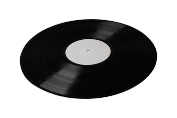 vinyl record 12'' perspective realistic photography, isolated png on transparent background for grap