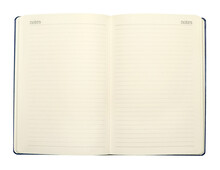 Open Blank Notebook On A White Background