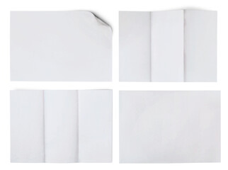 Wall Mural - Collection of various blank letterhead white paper