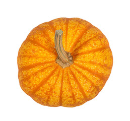 Wall Mural - Top view of a Sparkler Pumpkin. Isolated on transparent background. 