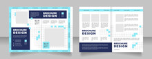 Healthcare Provider Advertising Bifold Brochure Template Design. Ads With QR Code. Half Fold Booklet Mockup Set With Copy Space For Text. Editable 2 Paper Page Leaflets. Arial Font Used