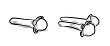 Hand Drawn Spice Cloves Set Of Objects. Doodle Sketch Style. Line Drawing Of Simple Carnation Buds. Isolated Vector Illustration In A Linear Style.