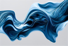 Blue White Flowing Background
