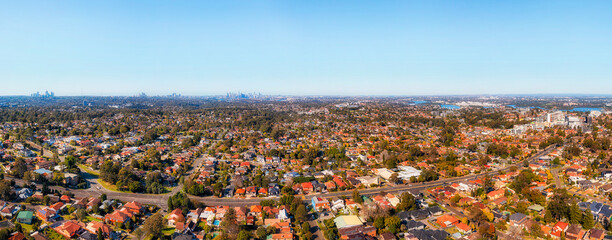 Wall Mural - D Ryde Day Lane Cove to CBD Pan