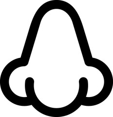 Sticker - nose line icon