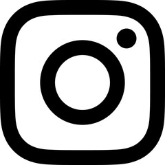 Aufkleber - camera instagram linear icon