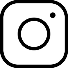 Aufkleber - camera instagram linear icon