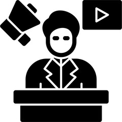 Sticker - Media Director Icon