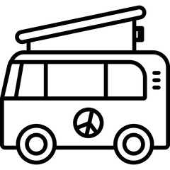 Poster - Camper Van Icon