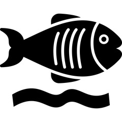 Wall Mural - Flounder Icon