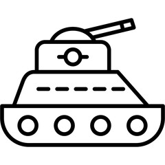 Wall Mural - Tank Icon