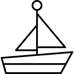 Sticker - Boat Icon