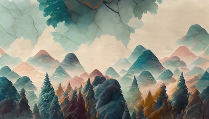 Leinwandbilder - Abstract art with geometric pattern 3d illustration
