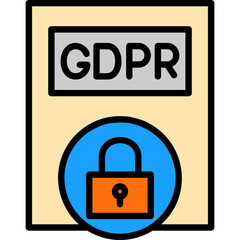 Canvas Print - Gdpr Policy Icon