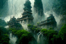 Temple Of A Heaven Fantasy Country