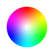 Color wheel RGB spectrum isolated PNG