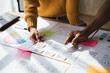 © PaeGAG - ux Graphic designer creative sketch planning application process development prototype wireframe for web mobile phone . User experience concept.