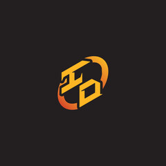 DI initial Design abstract esports logo for twitch and youtube ideas