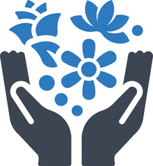 Sticker - Give flowers icon