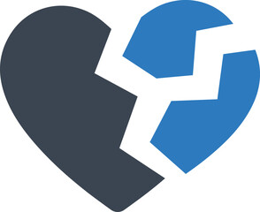 Sticker - Love breakup icon