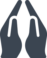 Wall Mural - Prayer hands icon